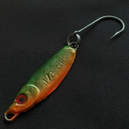 Luhr Jensen Crippled Herring, 14g Green/Orange, Cuillère à jigger #21464