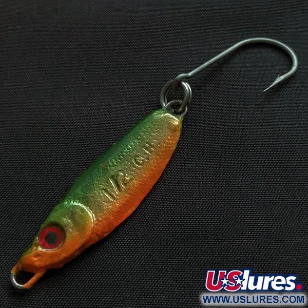 Luhr Jensen Crippled Herring, 14g Green/Orange, Cuillère à jigger #21464