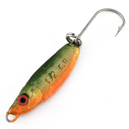 Luhr Jensen Crippled Herring, 14g Green/Orange, Cuillère à jigger #21464