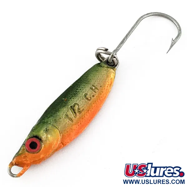Luhr Jensen Crippled Herring, 14g Green/Orange, Cuillère à jigger #21464