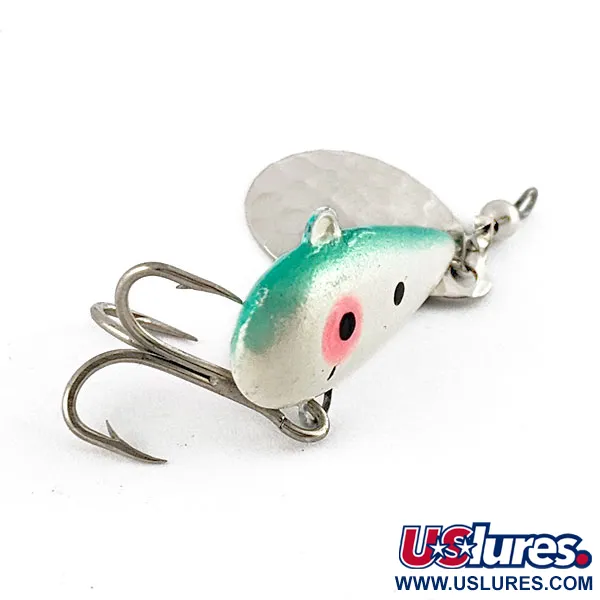 Mann's Little George, 14g, Nickel/Bleu, Tail Spinner #21555