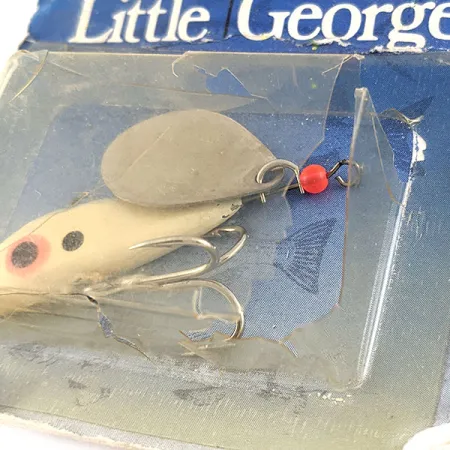 Mann's Little George, 21g Blanc Nacré, Tail Spinner #21588