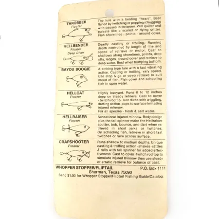 Whopper Stopper Bayou Boogie, Barfish, 7g, Leurre coulant #21600