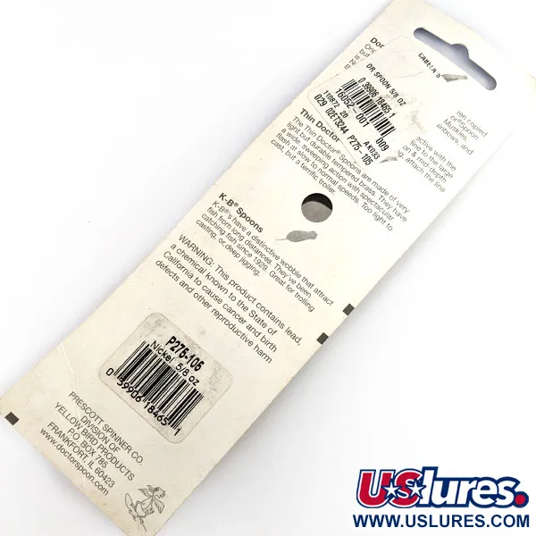 Prescott Spinner Little Doctor 275, 21g, Nickel, Cuillère Ondulante #21644