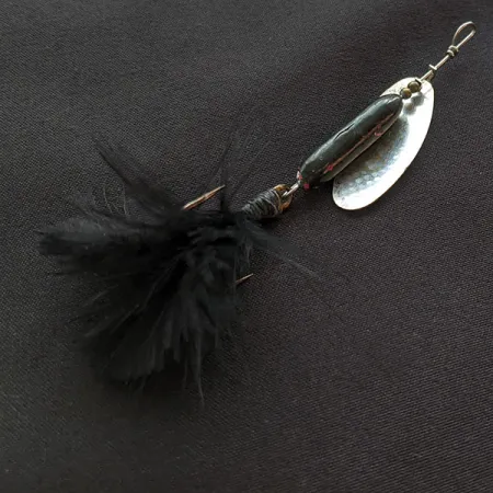 Yakima Bait Worden’s Original Rooster Tail, 8g nickel/noir, Cuillère tournante #21662