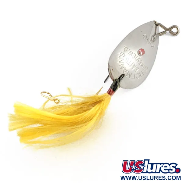Hofmann's Lures KING, 11g, nickel/jaune, Cuillère anti-herbe #21666