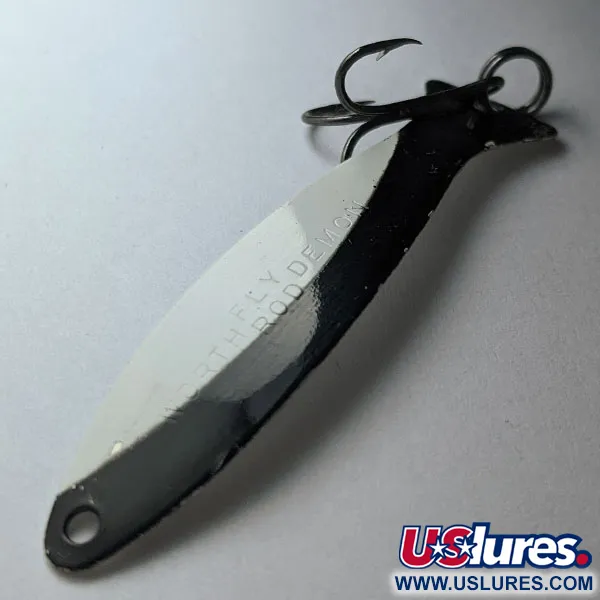 Worth Fly Rod Demon, 2,5g, noir/blanc/nickel, cuillère ondulante #21708