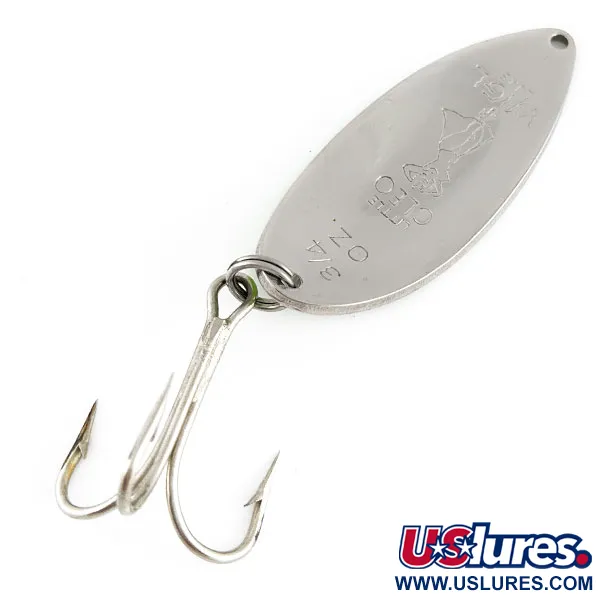 Seneca Little Cleo (Hula Girl), 21g nickel/vert, Cuillère ondulante #21764