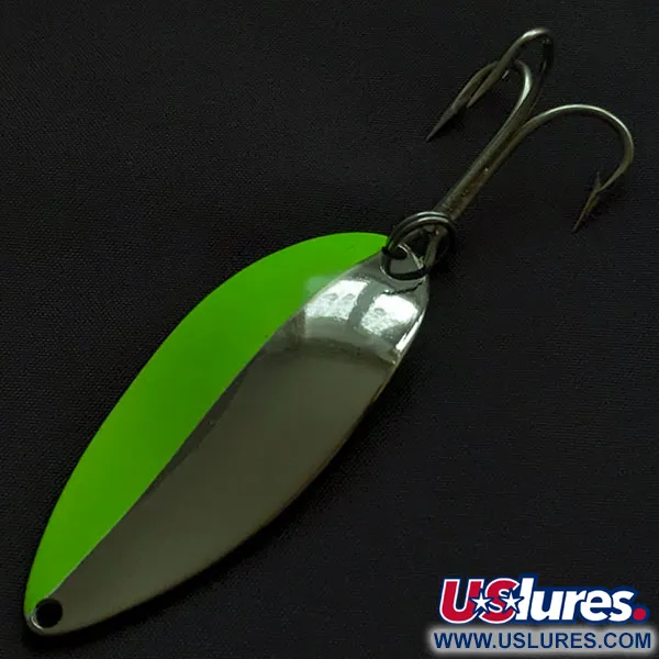 Seneca Little Cleo (Hula Girl), 21g nickel/vert, Cuillère ondulante #21764