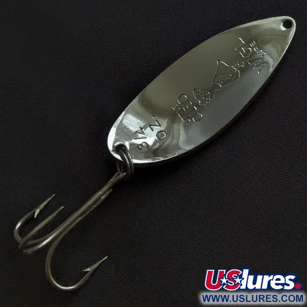 Seneca Little Cleo (Hula Girl), 21g nickel/vert, Cuillère ondulante #21764