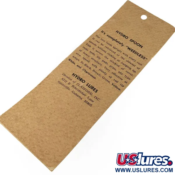 Hydro Lures Hydro Spoon, 14g blanc/vert, Cuillère #21789