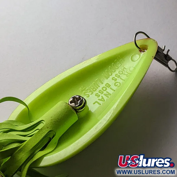 Heddon Original Moss Boss, Chartreuse, 9g, Cuillère anti-herbe #21790