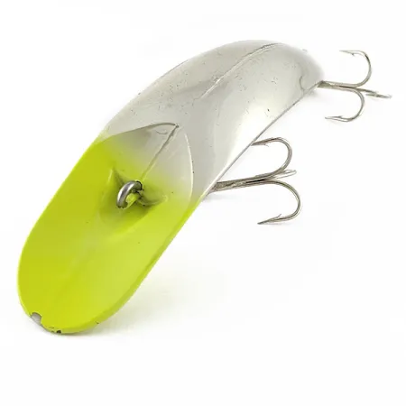 Luhr Jensen Rattling Kwikfish, 48g, Argent et Jaune Fluorescent, Poisson Nageur #21953
