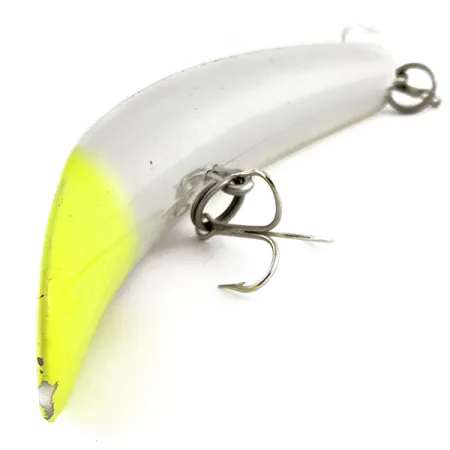 Luhr Jensen Rattling Kwikfish, 48g, Argent et Jaune Fluorescent, Poisson Nageur #21953