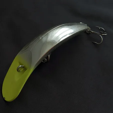 Luhr Jensen Rattling Kwikfish, 48g, Argent et Jaune Fluorescent, Poisson Nageur #21953