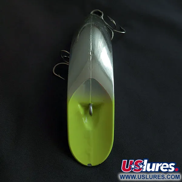 Luhr Jensen Rattling Kwikfish, 48g, Argent et Jaune Fluorescent, Poisson Nageur #21953