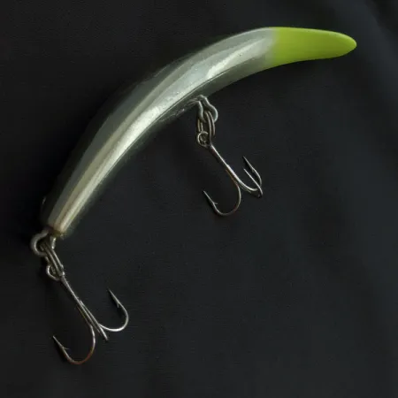 Luhr Jensen Rattling Kwikfish, 48g, Argent et Jaune Fluorescent, Poisson Nageur #21953