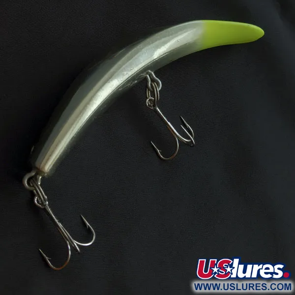 Luhr Jensen Rattling Kwikfish, 48g, Argent et Jaune Fluorescent, Poisson Nageur #21953