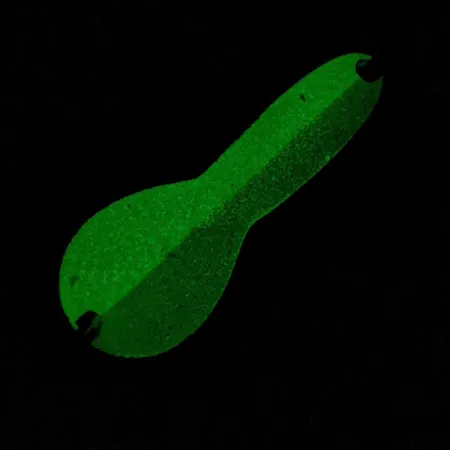 Glen Evans Loco 2, 10g, blanc/vert phosphorescent, Cuiller ondulante #22000