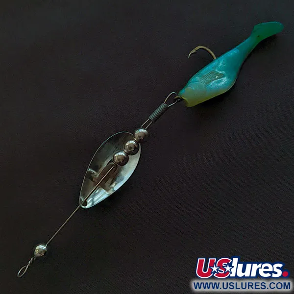 Worth June bug, 5g nickel/bleu, Cuillère tournante #22027