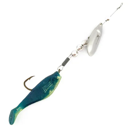 Worth June bug, 5g nickel/bleu, Cuillère tournante #22027