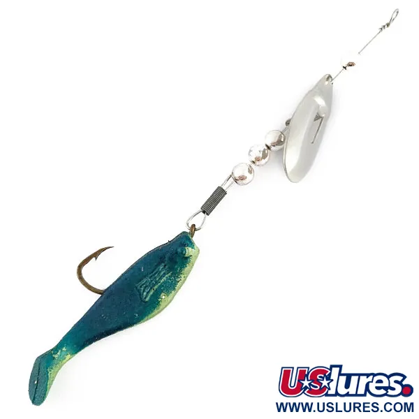 Worth June bug, 5g nickel/bleu, Cuillère tournante #22027