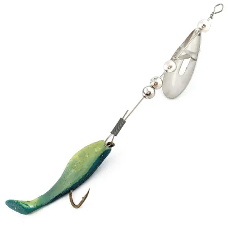 Worth June bug, 5g nickel/bleu, Cuillère tournante #22027