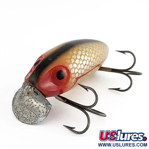 Wright & McGill Bug a Boo, 12g, Rouge et Jaune, Leurre Vintage #22033