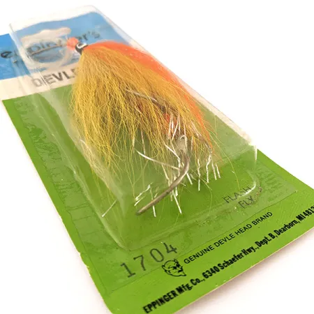 Eppinger Devle Fly, orange et jaune, cuillère de pêche #22070