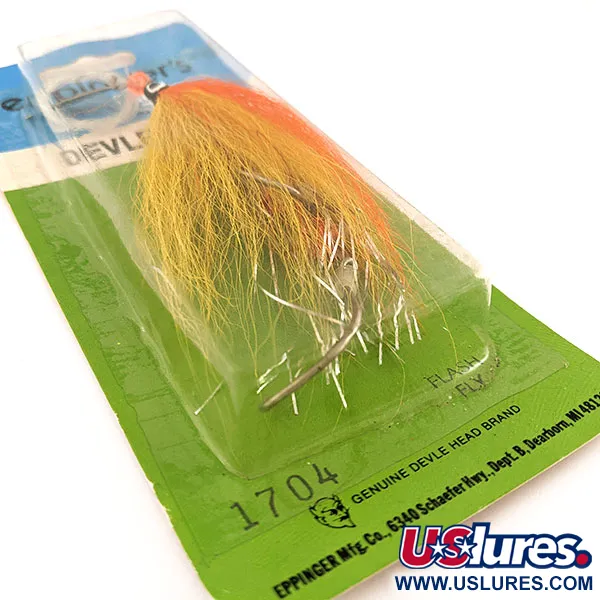 Eppinger Devle Fly, orange et jaune, cuillère de pêche #22070