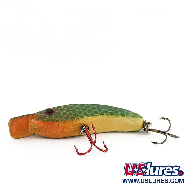 Vintage Handcrafted, Vert, 17g, Crankbait en bois #22090
