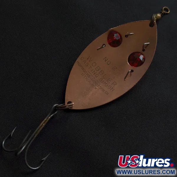 Horrocks-Ibbotson Wobbler №2, Cuivre / Yeux Rouges, 23g, Cuillère Ondulante #22124