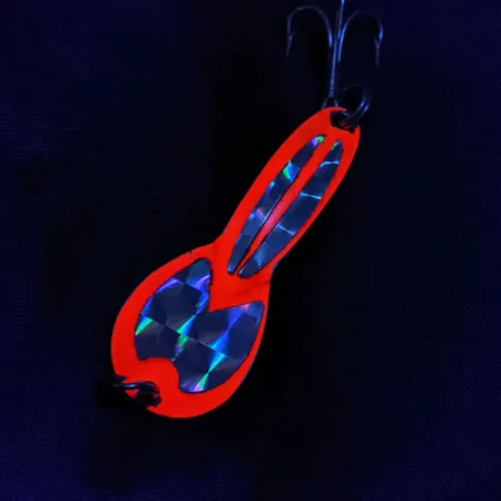 Glen Evans Loco 2 UV, 7g, Rouge et Argent, Cuillère ondulante #22151