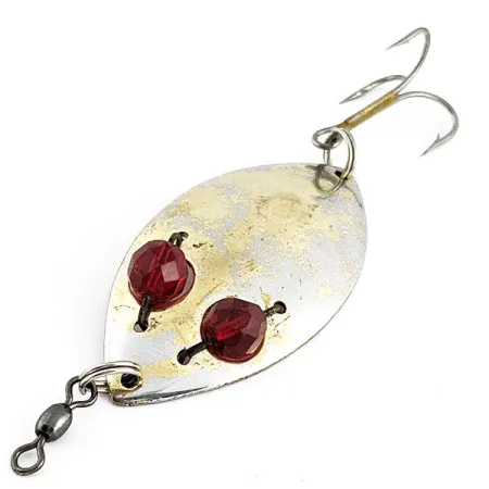 Hofschneider Red Eye Junior, Or/Nickel, 13g, Cuillère Ondulante #22153