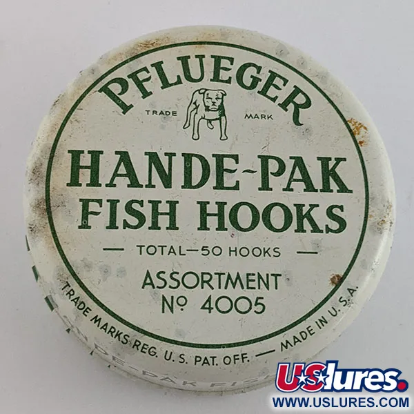 Pflueger Hande-Pak, №4005, 50 hameçons, Hameçons de pêche #22192