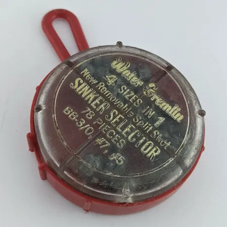 Water Gremlin Sinker Selector, Plombs fendus amovibles BB 3/0 #7 #5