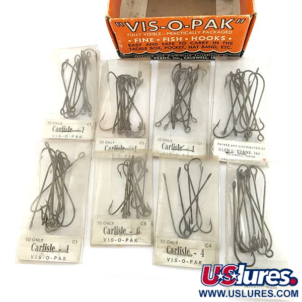 Glen L Evans Vis-O-Pack, Taille 10, Hameçons #22202