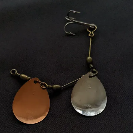 LUXON Vintage Luxon 2, 7g, Nickel/Cuivre, Cuillère tournante double #22217