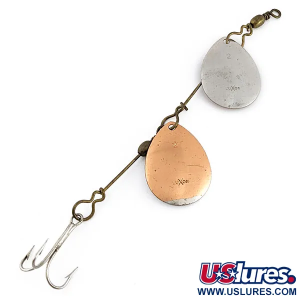 LUXON Vintage Luxon 2, 7g, Nickel/Cuivre, Cuillère tournante double #22217