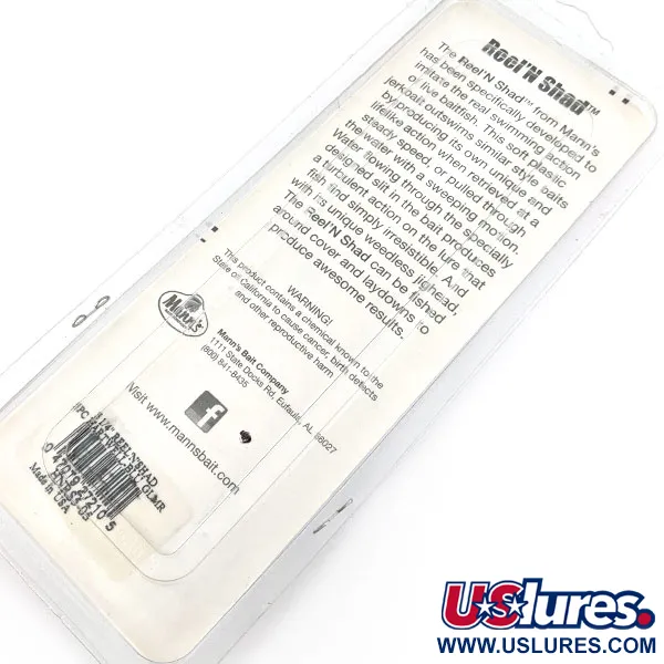 Mann's Reel'N Shad, Hartwell-Blue Glmr, 13.3 cm, Leurre souple #22218