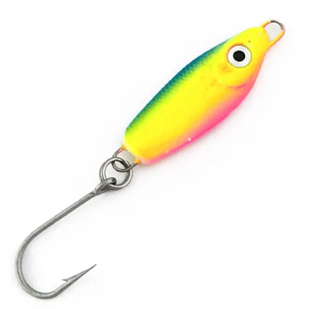 Luhr Jensen Crippled Herring, jaune/rouge/vert, 5g, Cuillère à jigger #22272