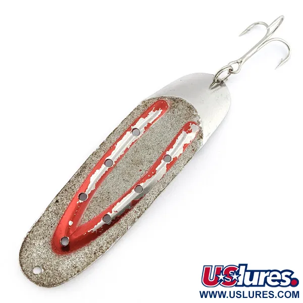 Great Lakes Lures Charger №3, 21g, Nickel/Rouge/Pailleté, Cuillère #22425