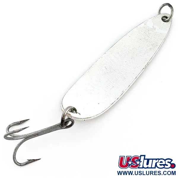 Luhr Jensen Krocodile #5, 21g, Vert/Blanc Phosphorescent, Cuillère ondulante #22433