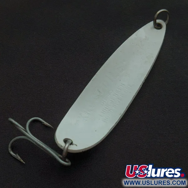 Luhr Jensen Krocodile #5, 21g, Vert/Blanc Phosphorescent, Cuillère ondulante #22433