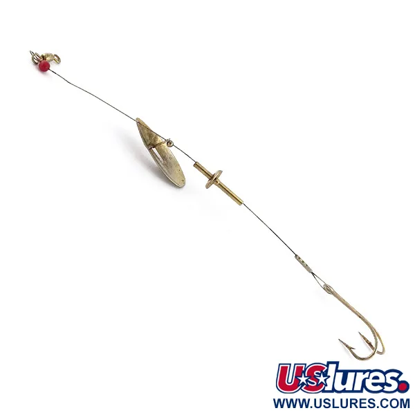 Lucky Strike June Bug Spinner, 7g, Nickel/Laiton/Rouge, Cuillère Tournante #22465