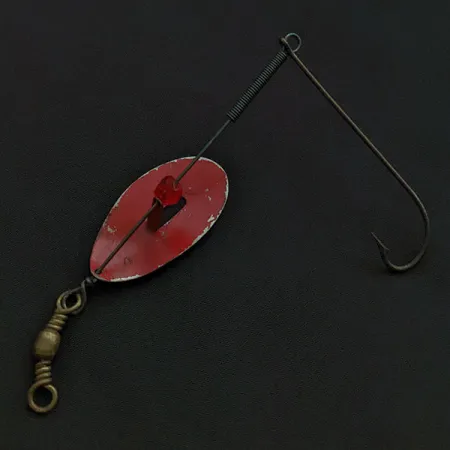 Lucky Strike June Bug Spinner, 7g, Nickel/Laiton/Rouge, Cuillère Tournante #22465