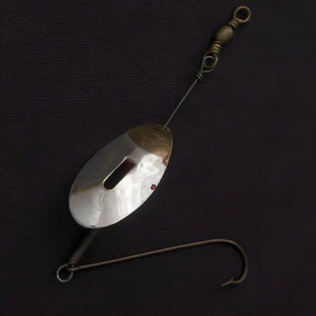 Lucky Strike June Bug Spinner, 7g, Nickel/Laiton/Rouge, Cuillère Tournante #22465