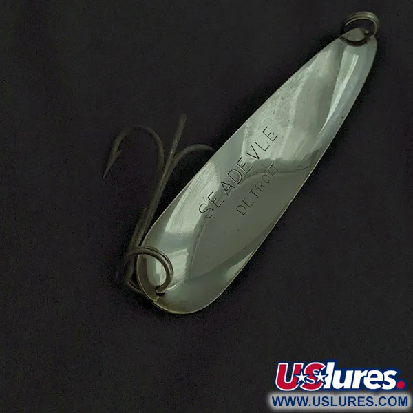 Eppinger Dardevle Seadevle, 58g, Rouge et Blanc, Cuillère Ondulante #22481