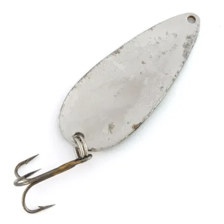 Worth Chippewa, 14g, nickel/blanc/vert, Cuillère ondulante #22535