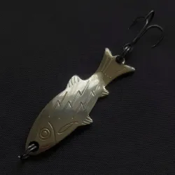 Atlantic Lures Golden Wobble-Fish, Cuillère